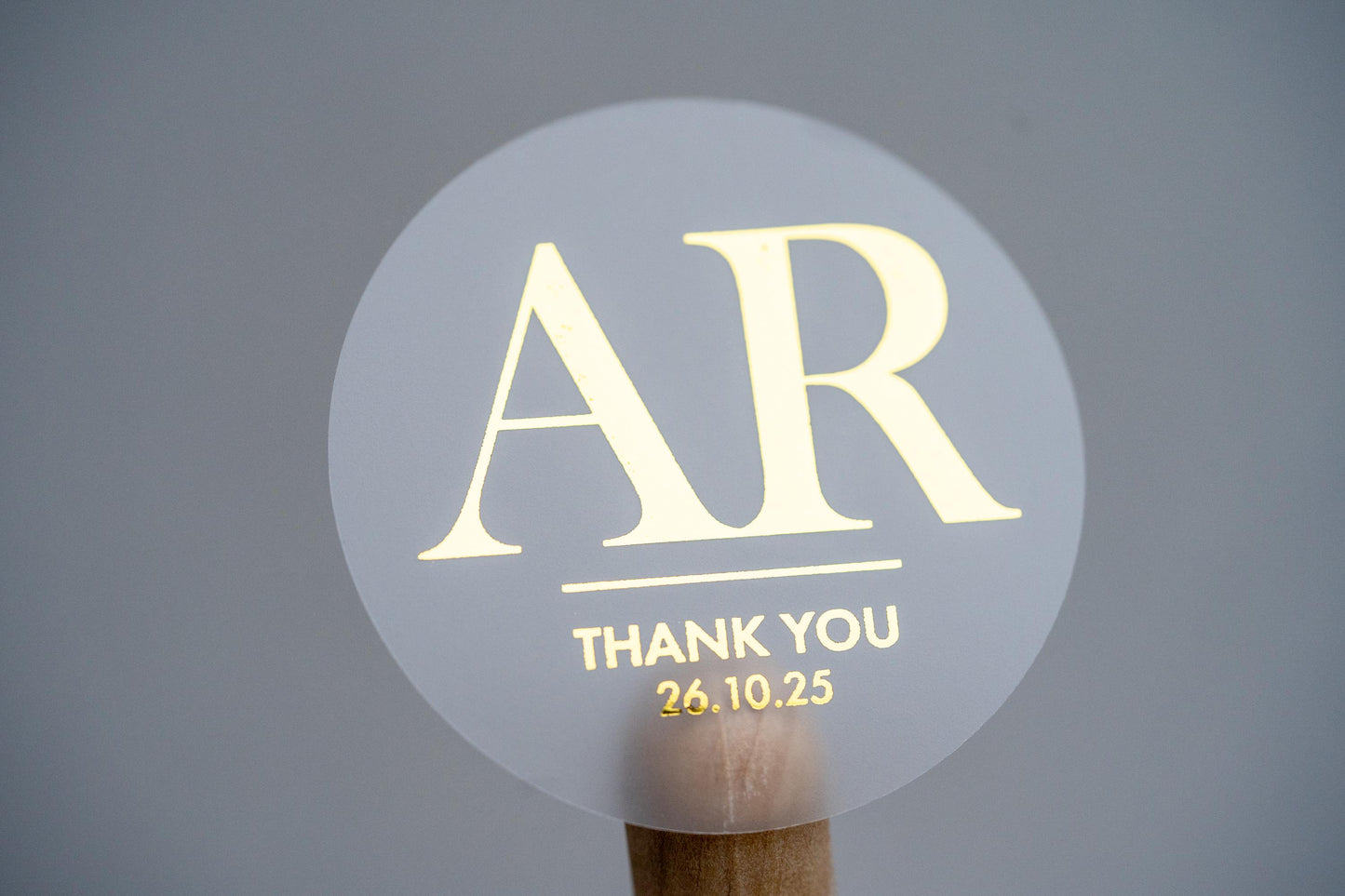 Personalised Foil Monogram Label