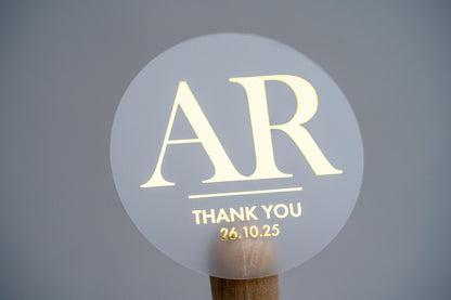 Personalised Foil Monogram Label