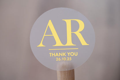 Personalised Foil Monogram Label
