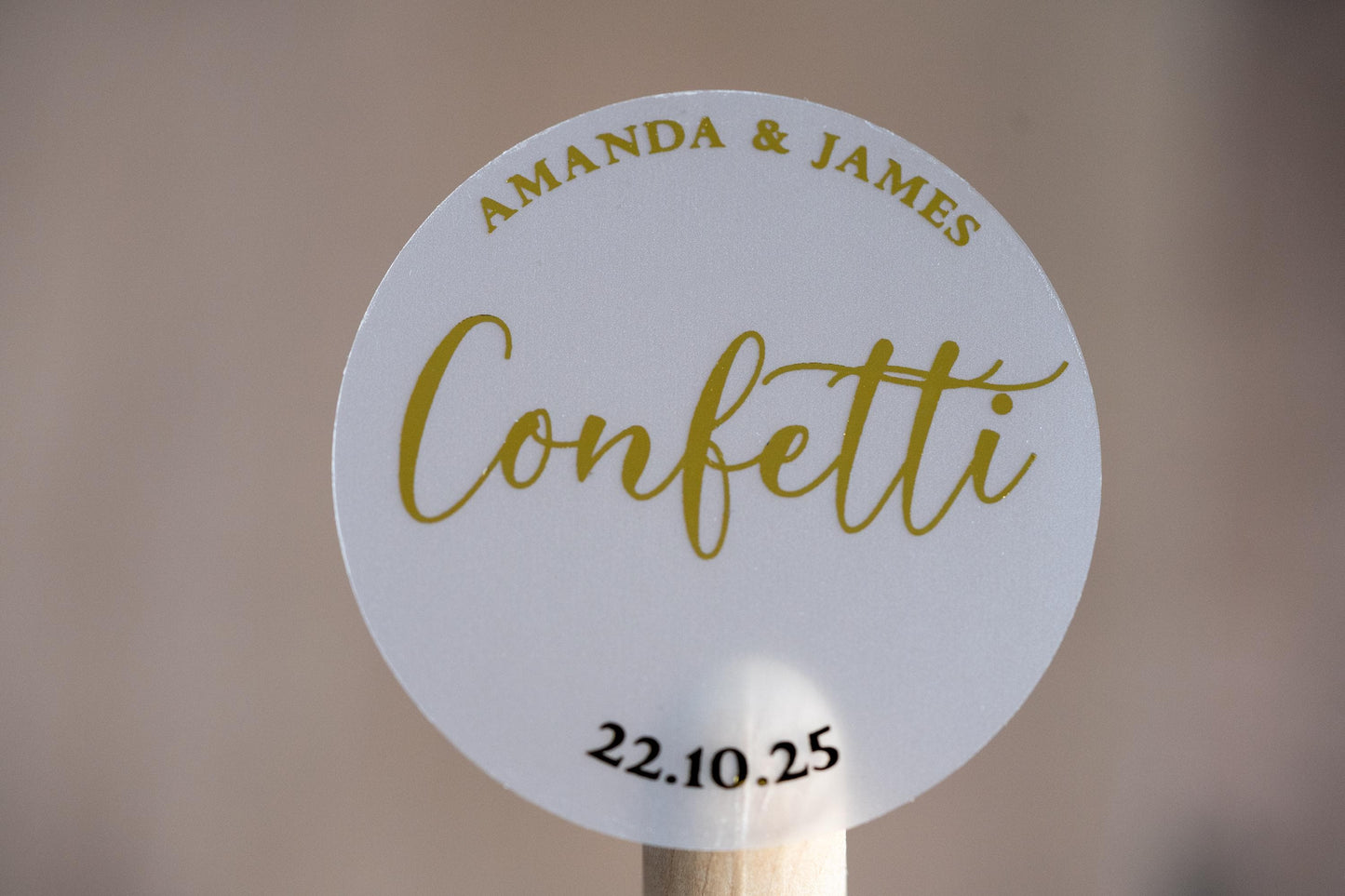 Personalised Foil Confetti Stickers