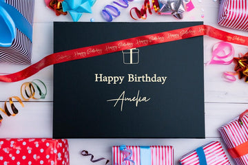 Personalised Gift Box with Custom Ribbon